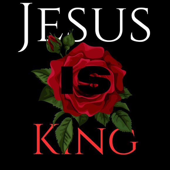 BUY ON ETSY Forward Christian Clothing | Jesus is King "Rose" Unisex T-Shirt - Picture 2 of 3